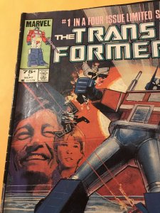 THE TRANSFORMERS #1 : Marvel 9/84 VG+; 1st comic appearance, KEY ISSUE