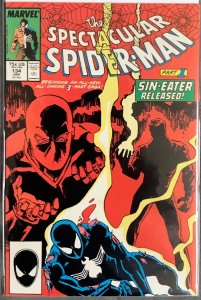 The Spectacular Spider-Man #134 Direct Edition (1988, Marvel) NM+