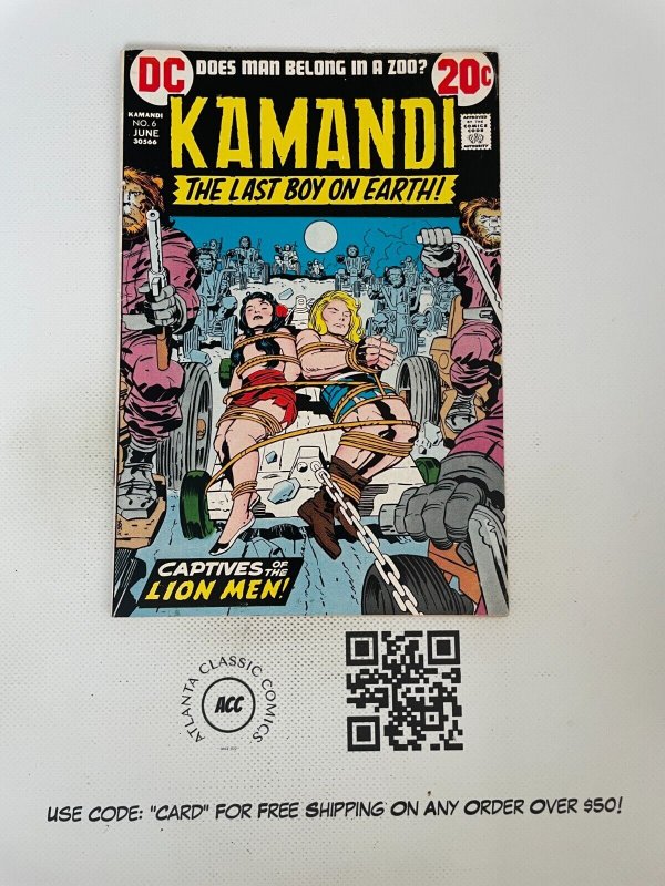 Kamandi # 6 VF-NM DC Comic Book Bronze Age Jack Kirby Series Art 17 SM12