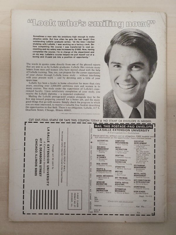 DOC SAVAGE Magazine #2 OCT 1975 (5.0/5.5) Ken Barr Cover / Wolfman