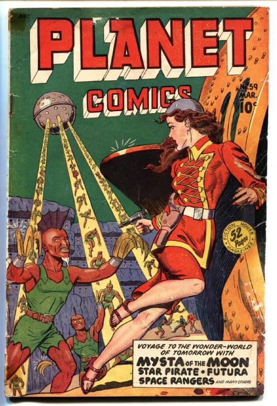 PLANET COMICS #59 1949-GOOD GIRL ART-INGLES-BAKER-EVANS VG-