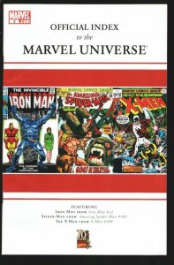 Official Index To The Marvel Universe #3 2009-Spider-man-X-Men-Iron Man- info...