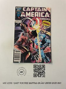 Captain America Annual # 8 VF Marvel Comic Book Wolverine Mike Zeck Covr 18 J226
