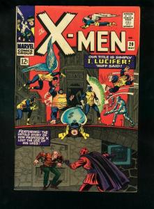 X-MEN #20 1966-PROFESSOR X-SILVER AGE MARVEL VF