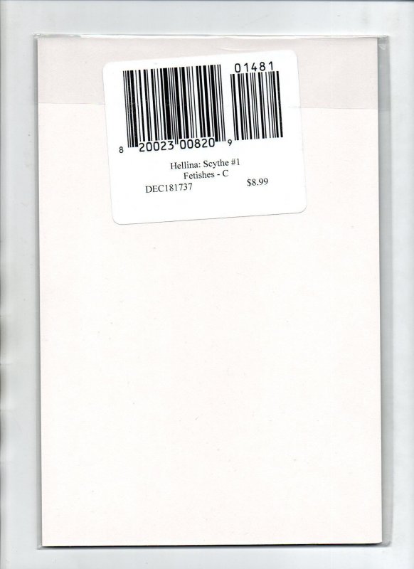 Hellina: Scythe #1 Fetishes B Variant - Sealed - Boundless - 2017 - NM