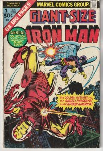 Giant Size Iron Man # 1  X-Men, The Angel, Hawkeye, Black Widow, Captain America