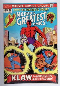 Marvel's Greatest Comics #43 (1973) Fantastic Four