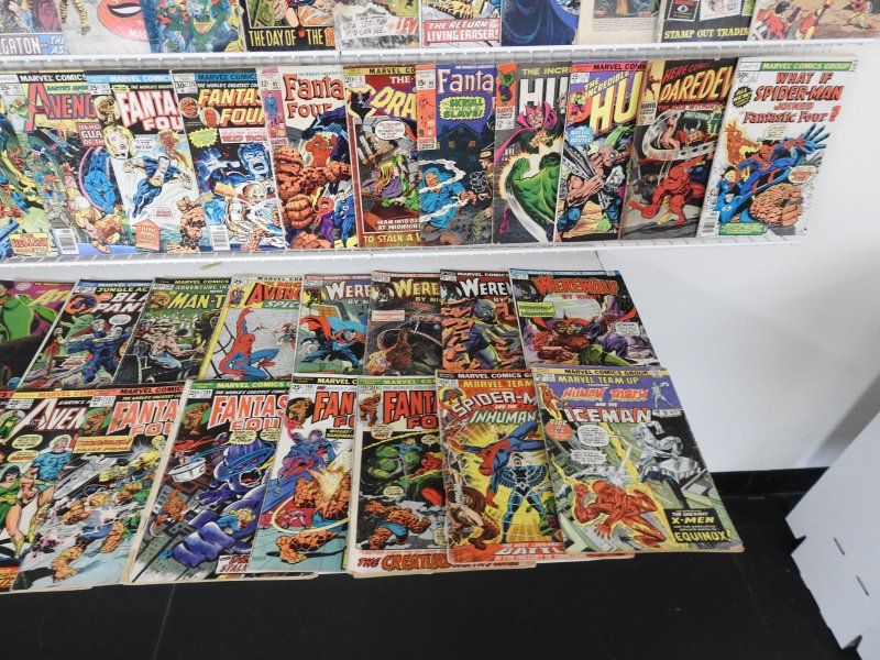 Huge Lot 150+ Silver/Bronze Comics W/ Daredevil, Fantastic Four, +More! See desc