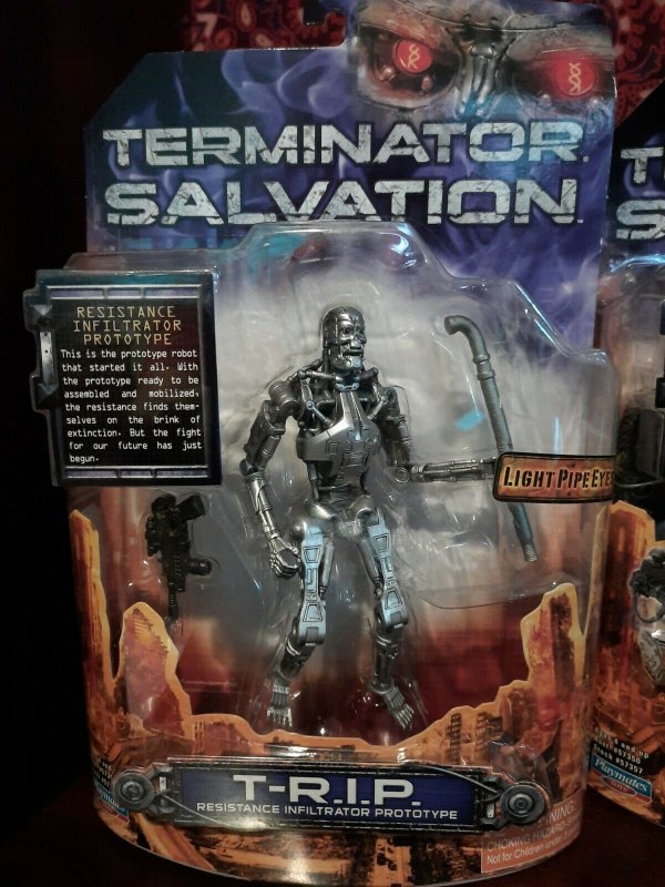 6X PLAYMATES Terminator Salvation T-600 T-R.I.P. John Connor T-1 Marcus Figures