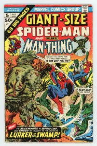 Giant-Size Spider-Man #5 Gerry Conway Stan Lee Man-Thing Lizard FN+
