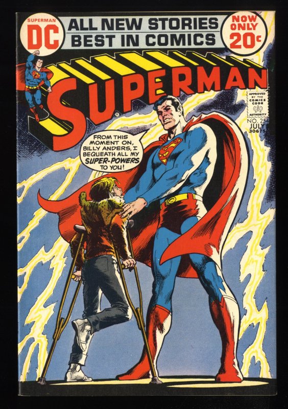 Superman #254 VF 8.0 Neal Adams Cover!