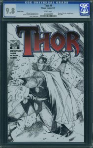 THOR #1 (CGC 9.8 NM/MT) Coipel Variant Sketch Cover 2007  Wow !!!