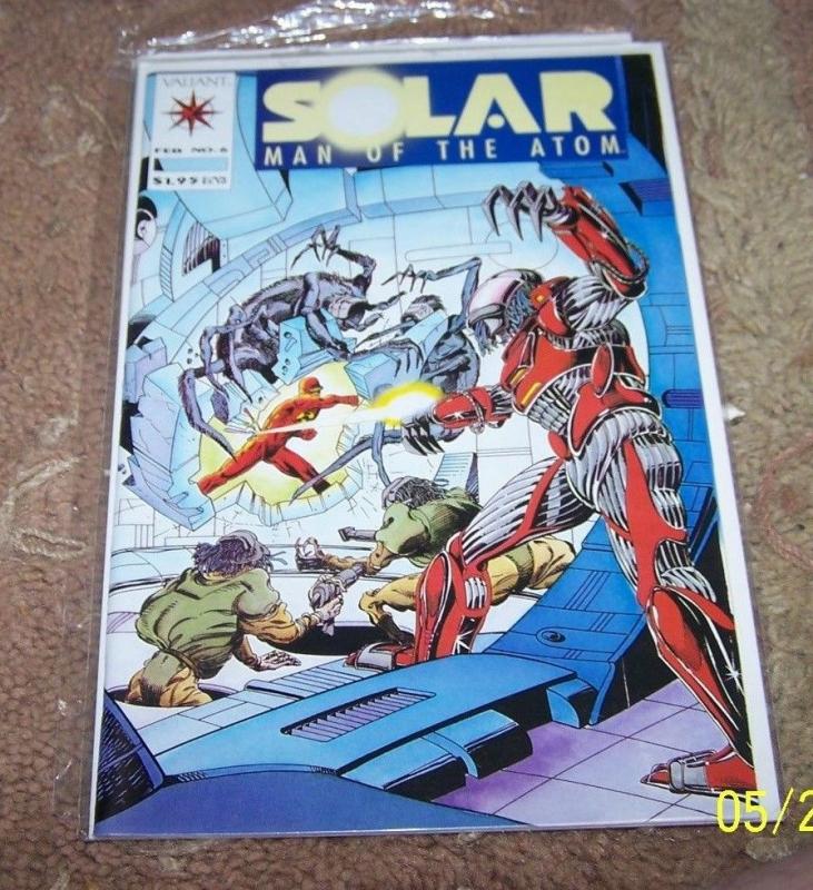 SOLAR MAN OF THE ATOM COMIC # 6 1992 PRE UNITY VALIANT  HOT key**