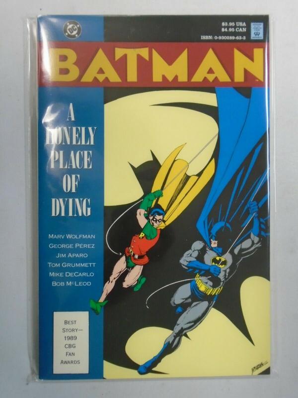 Batman a Lonely Place of Dying SC TPB (1990 1st Print) 7.0/FN