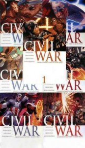 CIVIL WAR (2006) 1-7  COMPLETE! CLASSIC 21st Century the BIG marvel story arc 