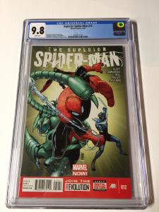 Superior Spider-man 12 Cgc 9.8 Regular Cover White Pages Amazing Legacy # 712