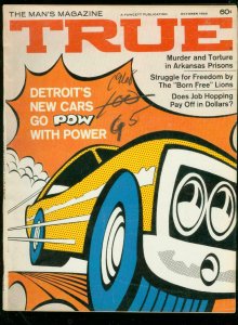 TRUE PULP MAG-OCT 1968-LAUGHIN-MUSCLE CARS-PRISON CRIME FN
