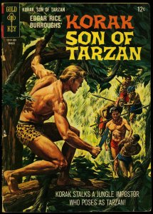 Korak Son Of Tarzan #12 1965- Gold Key Silver Age- Burroughs VG