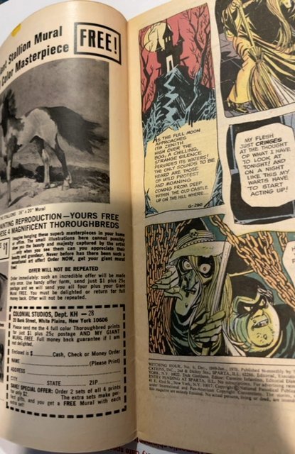 The Witching Hour #6 FN/vf ick Cardy Cover 1970