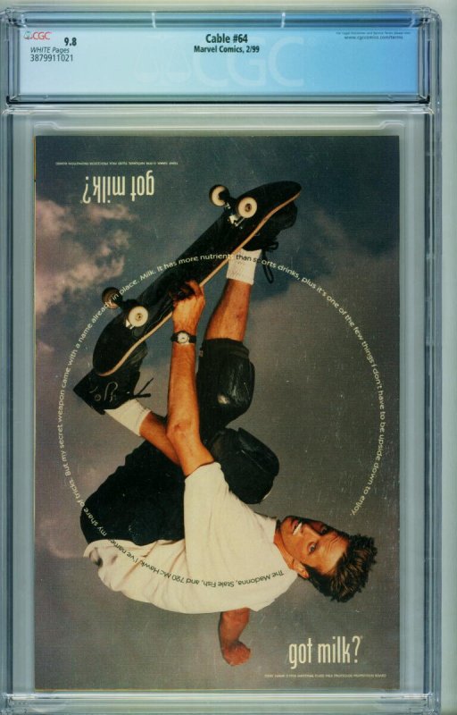 Cable #64  1999 - Marvel -CGC 9.8 - Comic Book-3879911021