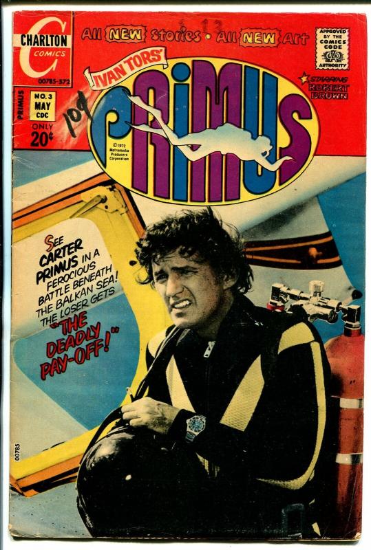 Primus #3 1972-Charlton-Ivan Tors-Robert Brown-VG/FN