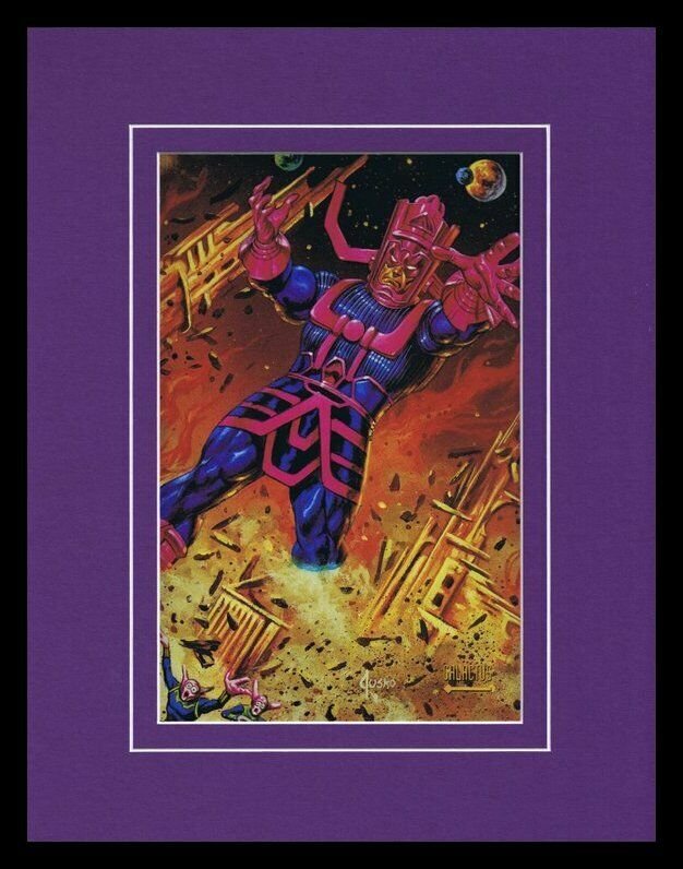 Galactus 1993 Framed 11x14 Marvel Masterpieces Poster Display 