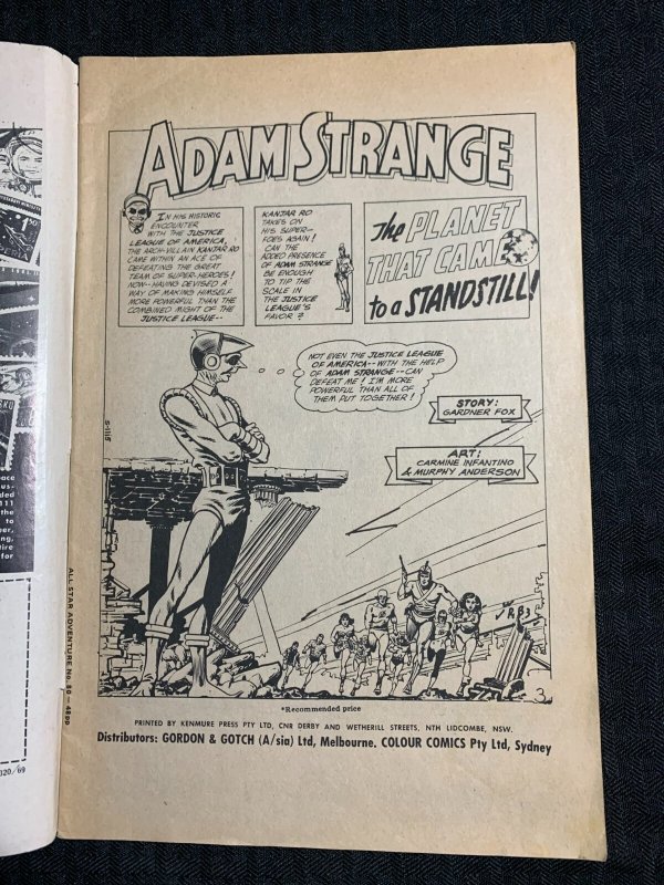 Vintage ALL STAR ADVENTURE COMIC #80 VG 4.0 Adam Strange / JLA