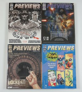 Previews Magazine 2013 lot of ALL 12 issues - East of West Harley Quinn Godzilla