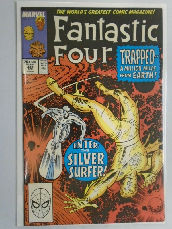 Fantastic Four #325 featuring Silver Surfer 8.0 VF (1989 1st Series)