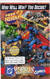 DC Versus Marvel / Marvel Versus DC Consumer Preview (1995) Superman
