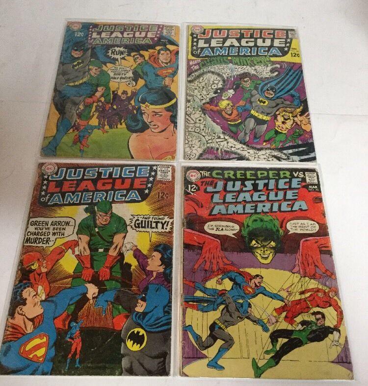 Justice League Of America 62 63 64 65 66 68 69 70 Gd-Vg Good-Very Good 2.0-4.0