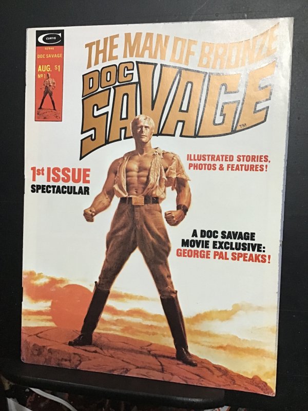 Doc Savage #1 (1975) high-grade 1st and only magazine key!  VF+ Wow