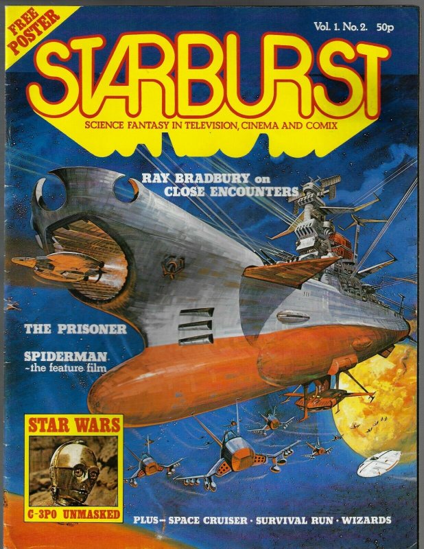 Starburst Sci Fi Magazine #2 (1978) w/ C-3PO & Ray Bradbury interview