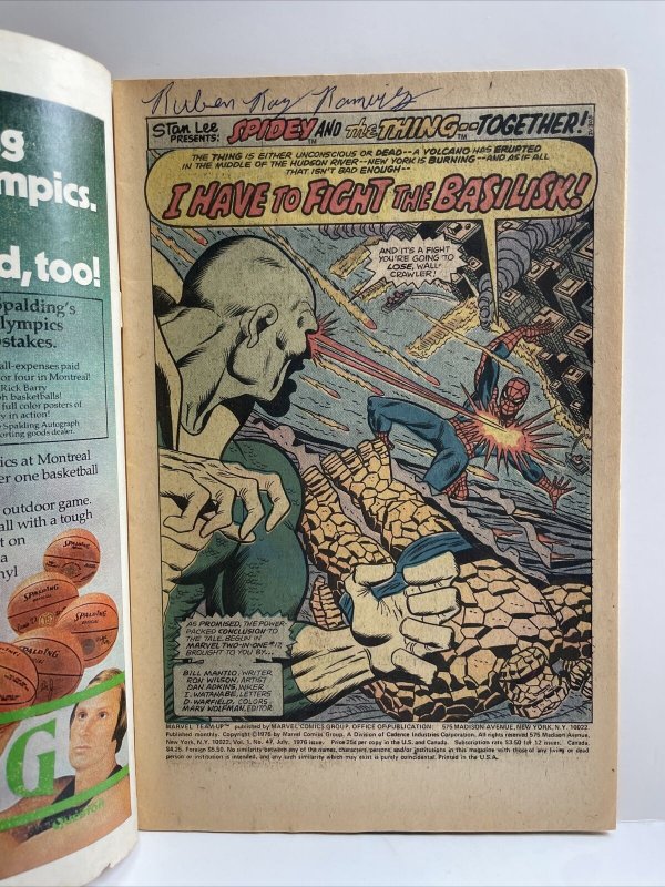 Marvel Team-Up #47 30 cent variant low grade