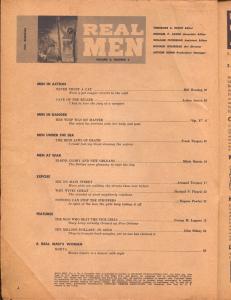 Real Men 12/1961-Stanley Pubs-brutal cover-bloody bound babe-spicy pulp-G