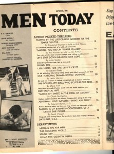 Men Today October 1962- water torture cover- cheesecake