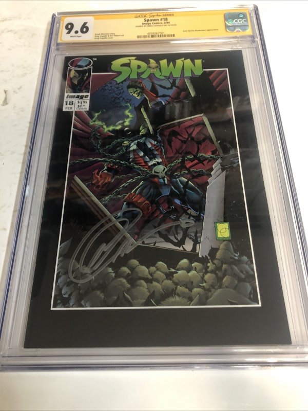 Spawn (1994) # 18 (CGC 9.6 SS) Signed Greg Capullo * Image Comics * Morrison