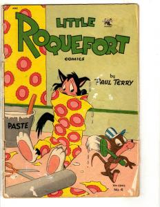 Little Roquefort Comics # 4 VG Paul Terry Golden Age Funny Animal Cat Mouse JL17