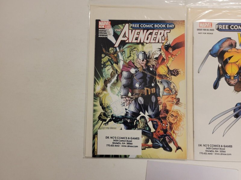 2 Free Comic Book Day Marvel Comic Books #1 Avengers + #1 Wolverine 66 TJ5