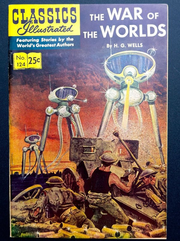 Classics Illustrated #124 (1955) - The War of the Worlds by H.G. Wells - FN