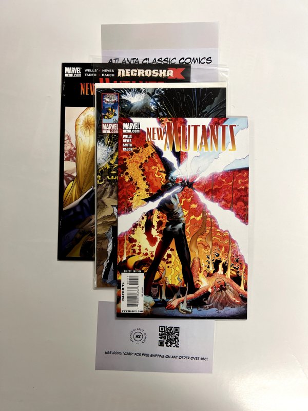 3 New Mutants Marvel Comic Books # 4 5 6 Avengers Defenders Spiderman 10 JS19