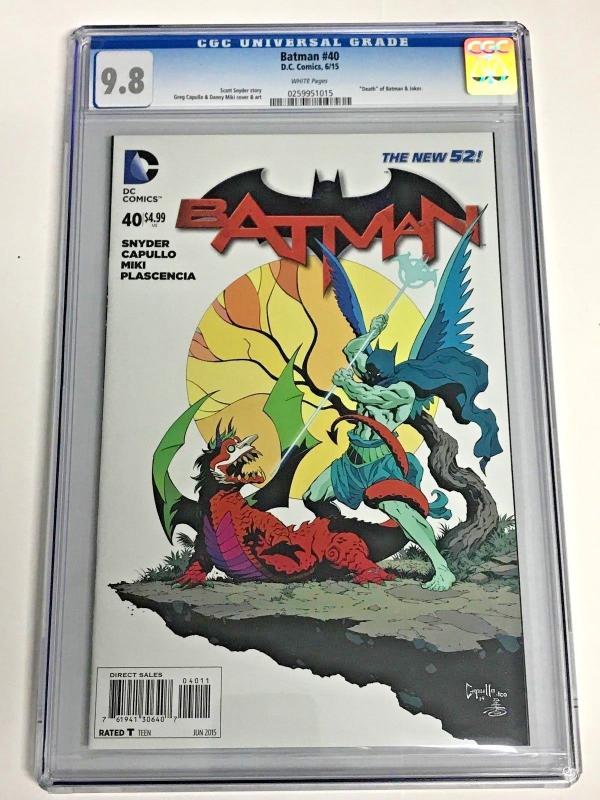 BATMAN#40 CGC 9.8  2015 DC COMICS THE NEW 52!  