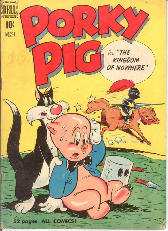 PORKY PIG (1942-1962 DELL) F.C. 284 GOOD 1950 COMICS BOOK