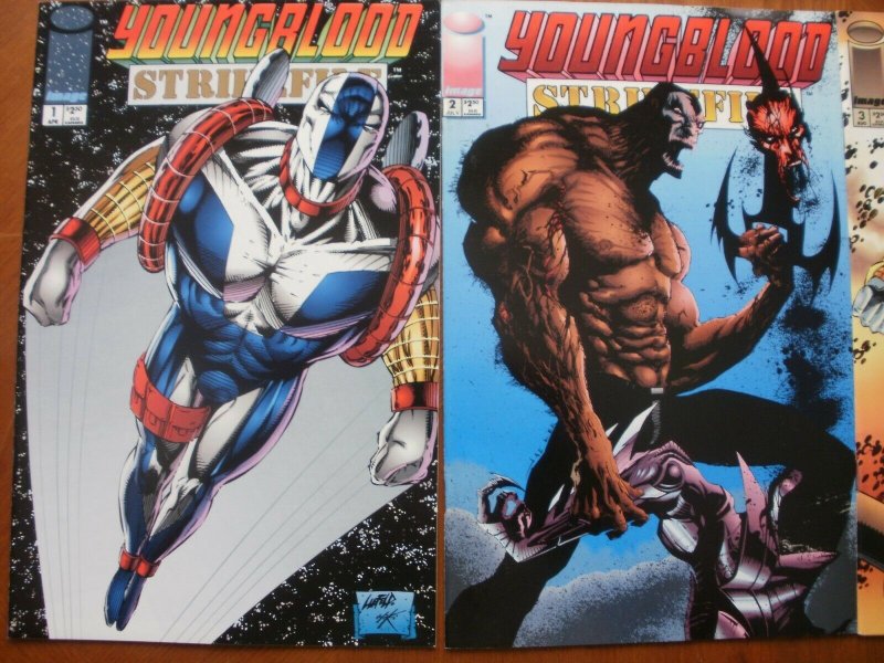 10 Image YOUNGBLOOD Comic: #3 6 TEAM #4 6 8 YEARBOOK #1 STRIKEFILE #1 2 3 4