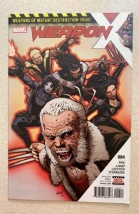 Weapon X #4 (2017) Greg Pak Story Greg Land Art & Wolverine Logan Cover