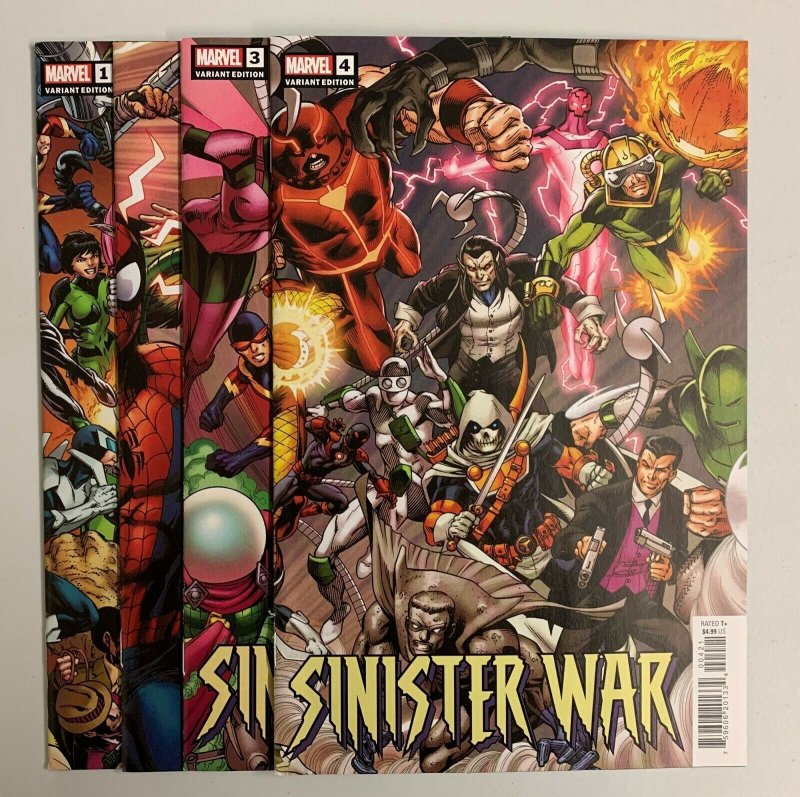 Sinister War #1-4 Set (Marvel 2021) 1 2 3 4  Bagley Connecting Variants (9.2+) 