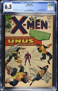 X-Men #8 1964 Marvel Comics CGC 6.5 1st app Unus the Untouchable