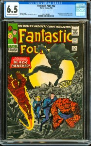 Fantastic Four #52 (1966) CGC Graded 6.5 - 1st App Black Panther!