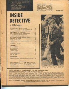 Inside Detective 10/1961-crime stories with photos-photo cover-FR