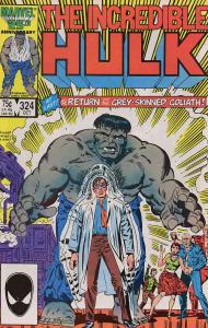 Incredible Hulk, The #324 VF ; Marvel | Grey Hulk